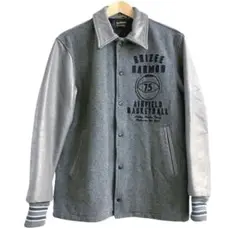 オーバーシルエット！AVIREXアヴィレックス襟付きオールレザースタジャン オーバーシルエット！AVIREXアヴィレックス襟付きオールレザー