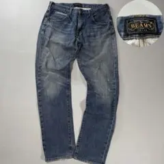 BEAMS+ ヴィンテージ デニムパンツ ジーンズ ダメージ加工 Mのサムネイル