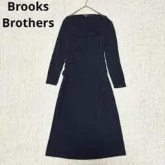 Brooks Brothers ドレープロングワンピース ネイビー フォーマル