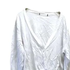 希少✨️カーディガン ホワイト Vネック レディース トップス カジュアル 羽織
