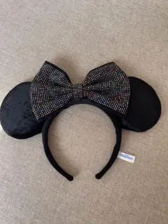 ミッキー耳 ビジュー付きカチューシャ