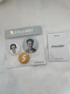 SnowMan バンコク限定1st POPUP 缶バッジ/フォトカードD 岩本照