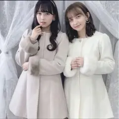 evelyn ビジュー コート ロングコート 2022