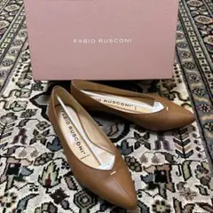 FABIO RUSCONI（ファビオルスコーニ） パンプス　茶