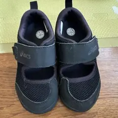 asics スクスク アンフィビアン ベビーサンダル 15.0cm 黒