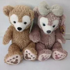 新品タグ付き☆ダッフィートシェリーメイのぬいぐるみ 2体セット　ディズニー