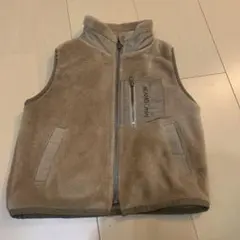 BEAMS mini ベビーベスト フリース ベージュ