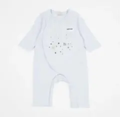 petit main プティマイン ロンパース 木馬 星 ライトブルー 70cm