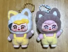 猫耳キーホルダー　マスコット　2個セット　アミューズメント商品
