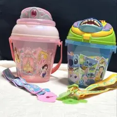 【最終】東京ディズニーリゾート ポップコーンバケット 2種プリンセス　スティッチのサムネイル