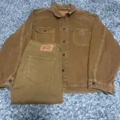LEVI’Sセットアップ ブラウン L XL バラ売り可能