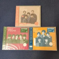 【SexyZone】NOTFOUND 3形態セット 【新品未開封】