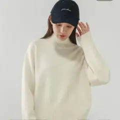 GLOBAL WORK フワフワHug meハイネックプルオーバー