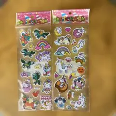 ユニコーンぷっくりシール
