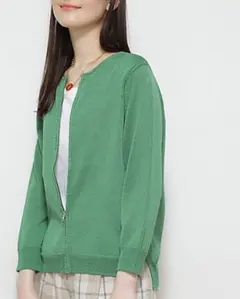 ■美品 human woman ミドルゲージギマカーディガンのサムネイル