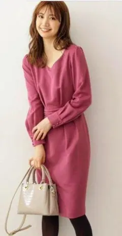 【短時間着用のみ！】プロポーションボディドレッシング ボックスタイトワンピース