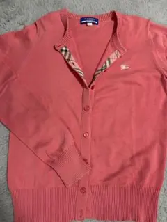 BURBERRY BLUE LABEL バーバリー カーディガン 38 ピンク