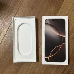 iPhone16 Pro Max デザートチタニウム 箱のみ