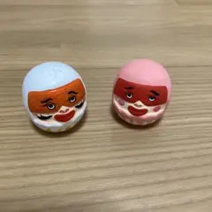 だるま 2個セット ホワイト 핑크