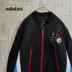 アディダス　adidas　MA-1　黒　タグ付き ワッペン　ボンバージャケットのサムネイル
