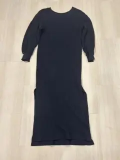 アーバンリサーチ　ワッフル　ワンピース　ネイビー