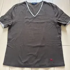 BURBERRY ブラウン Vネック Tシャツ サイズ2のサムネイル