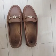 COACH レザー ドライビングシューズ ブラウン