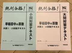 NN早稲田 算数対策テキスト 2冊セット