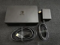 NintendoSwitch　純正ドック　有機EL　ブラック　アダプターセット