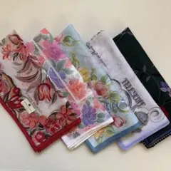 ピエールバルマン・ピエールカルダン・鳥居ユキ・ノーブランド　ハンカチ5枚セット