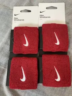 NIKE リストバンド　レッド　2個入り×2個
