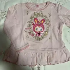 メゾピアノ 未着用 長袖カットソー 90cm ピンク