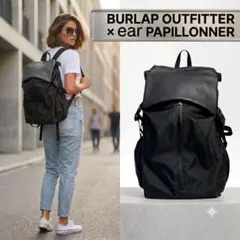 イアパピヨネ×BURLAP OUTFITTER レザーコンビリュック ブラック - メルカリ