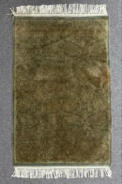Y3757 インド絨毯 ウール 手織り 95×62㎝ - メルカリ