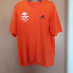 adidas　Tシャツ　L　オレンジ