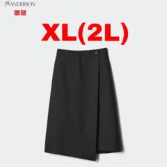 UNIQLO×JWA【新品未使用】ウールブレンドラップ スカートXL黒