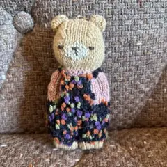 クマのあみぐるみ キーホルダー付き