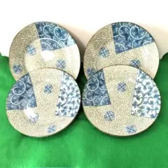 佐賀 有田焼 蛸唐草木の葉型小皿8枚組 弥左衛門窯 （未使用品