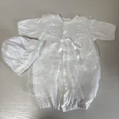 ベビー　セレモニードレス　退院着　帽子付き