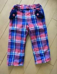 ムージョンジョン　裏起毛パンツ　あったかパンツ　暖パン　90