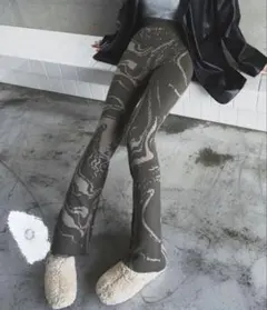 BLONDEYジャガードニットフレアパンツのサムネイル