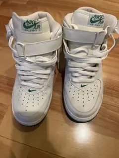Nike Air Force 1 ホワイト/グリーン ハイカット