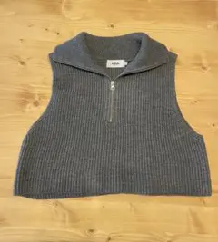 AZUL by MOUSSY グレー ニットベスト F