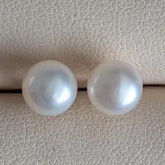 パールピアス　淡水真珠　スタッドピアス　直結　ホワイト　アレルギー対応　冠婚葬祭