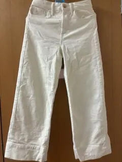 gap ギャップ　コーデュロイパンツ　ホワイト 25 ワイドレッグ