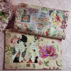 蛇腹ファイル ポーチ 2点セット ハンドメイド おすそ分け 軟質ケース