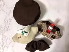 10cmぬい服★ブラウンコーデセット