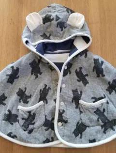 ブランシェス リバーシブルベビーポンチョ