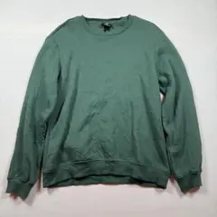 H&M 無地スウェット グリーン 緑 M シンプル