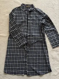 HUMAN WOMAN チェック柄コットンシャツワンピース